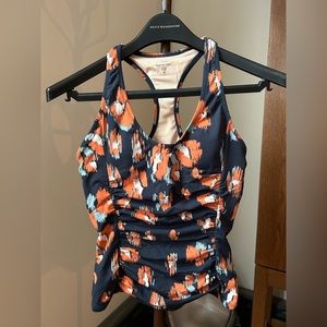 Garnet hill tankini and high rise bikini bottom swim set